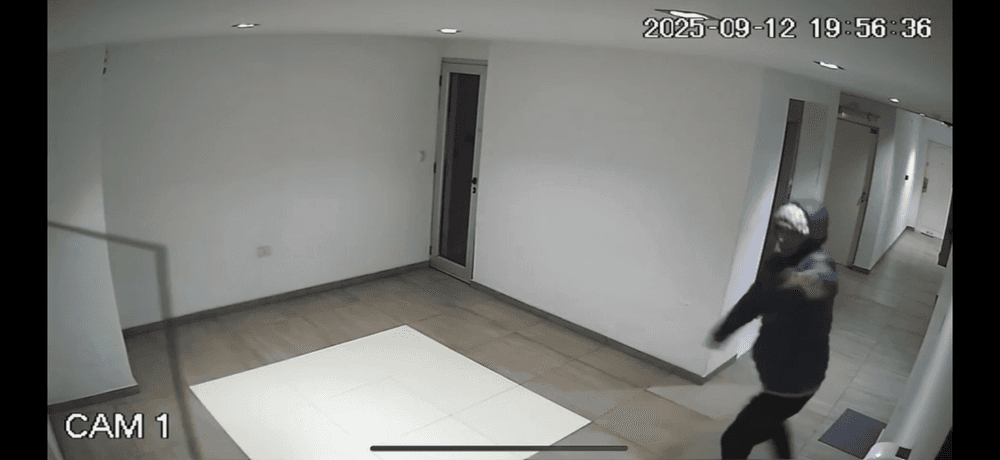 La Plata: violento robo en un edificio de La Loma quedó registrado en video