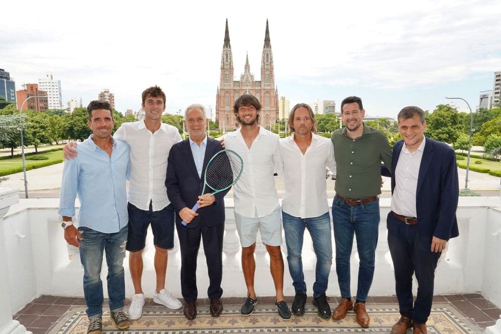 Alak y los tenistas Etcheverry y Tirante presentaron la Copa Ciudad de La Plata