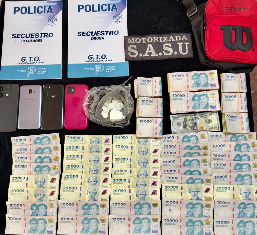 Arrestaron a un barra de Estudiantes de La Plata tras una persecución y le incautaron cocaína