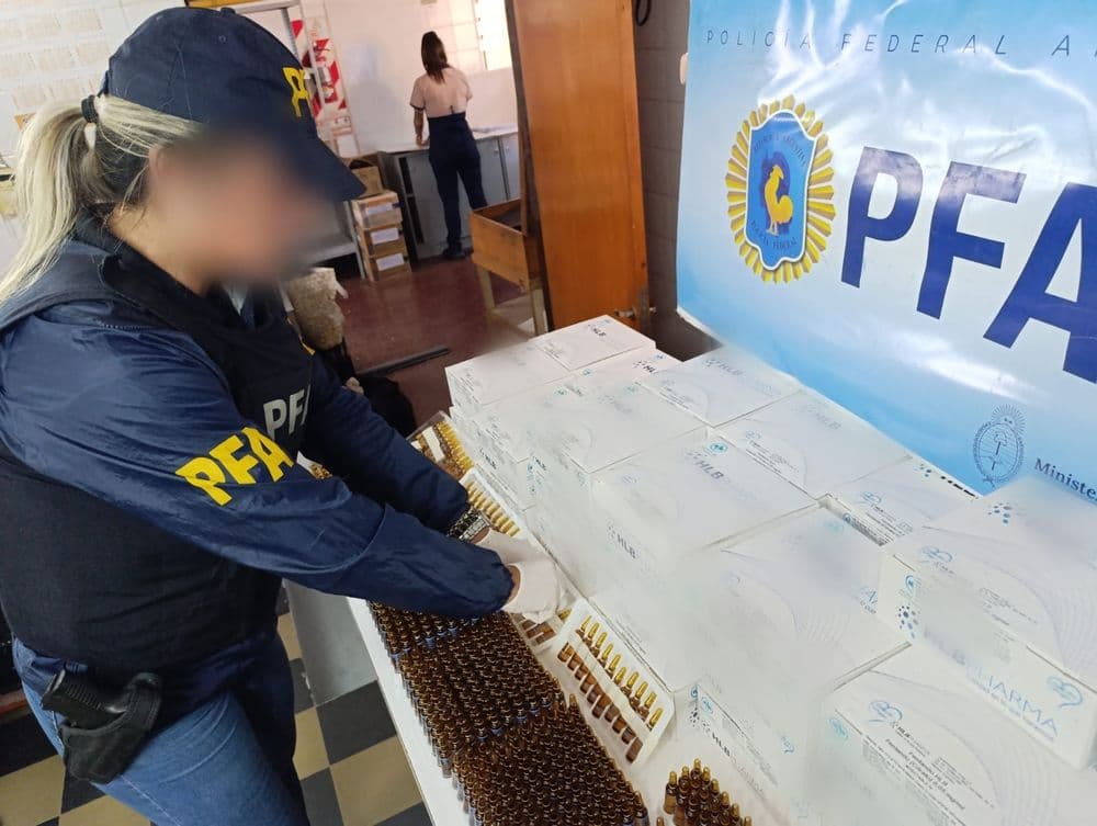 Con aval de un juez de La Plata, la Policia Federal recuperó más de 82 mil ampollas de fentanilo contaminado
