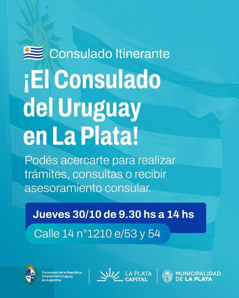 Llega una jornada itinerante de atención y asesoramiento consular del Uruguay
