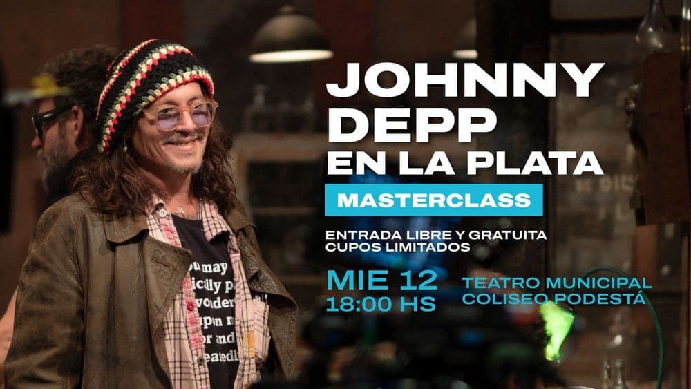Johnny Depp en La Plata masterclass
