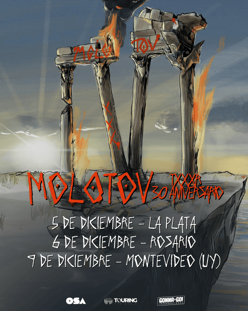 MOLOTOV LLEGA CON SU TOUR 30 ANIVERSARIO A LA PLATA, ROSARIO Y URUGUAY